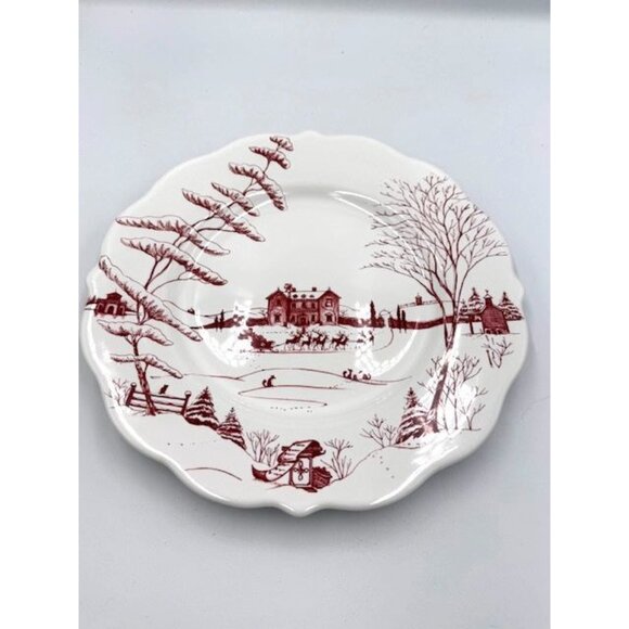 NWT Juliska Winter Frolic Dinnerware Set - Mug, Bowl, 2 Plates - Picture 14 of 15